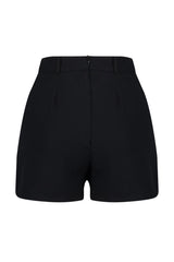 Black Pocket Detailed Woven Shorts Twoaw24sr00030