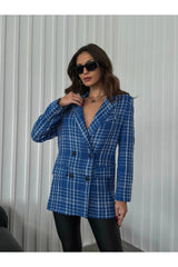 Green Plaid Oversize Jacket 9162