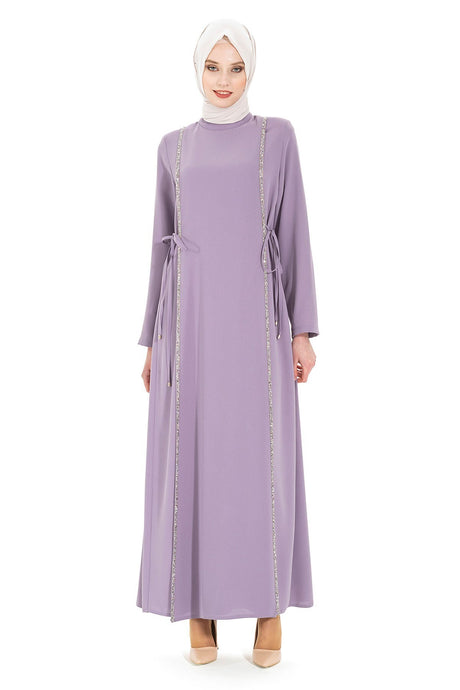 Moon Stone Striped Lilac Burkini Dress 5288 T22el3m5288