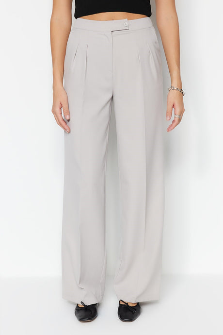 Oil Wide Leg Wide Leg High Waist Woven Pants Twoaw22pl0066