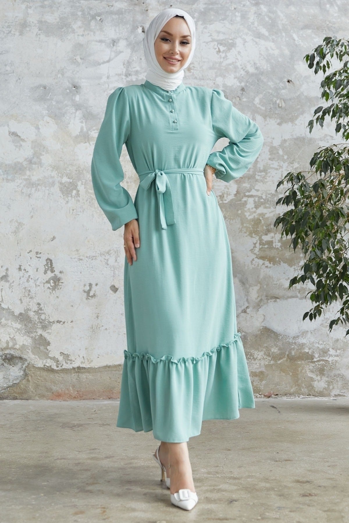 Meyra Button Ayrobin Dress - Black Ms00mc99300