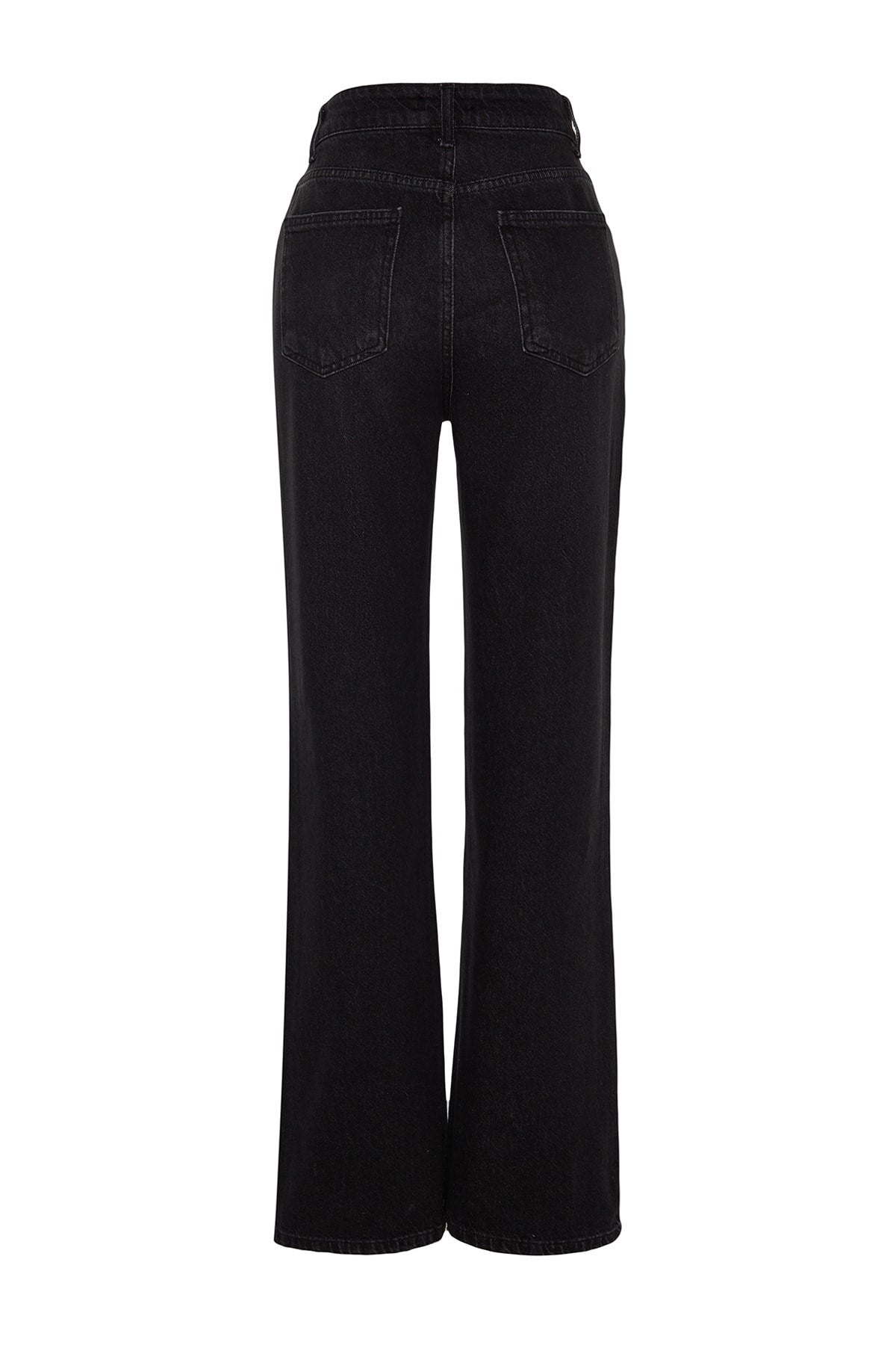 Black High Waist Wide Leg Jeans Twoaw24je00073