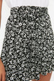 Multi Color Printed Skirt Look High Waist Mini Knitted Shorts Twoss21sr0621