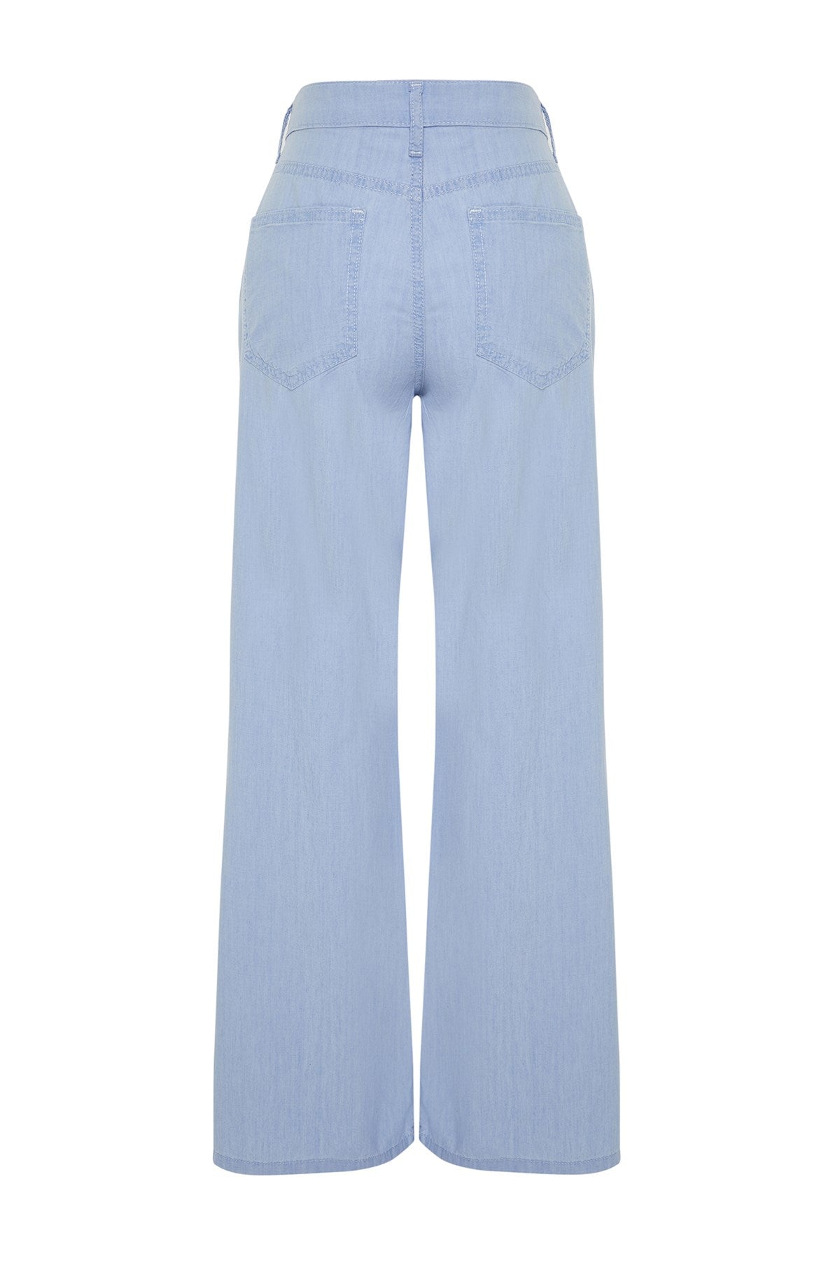 Light Blue High Waist Wide Leg Jeans Twoss24je00274