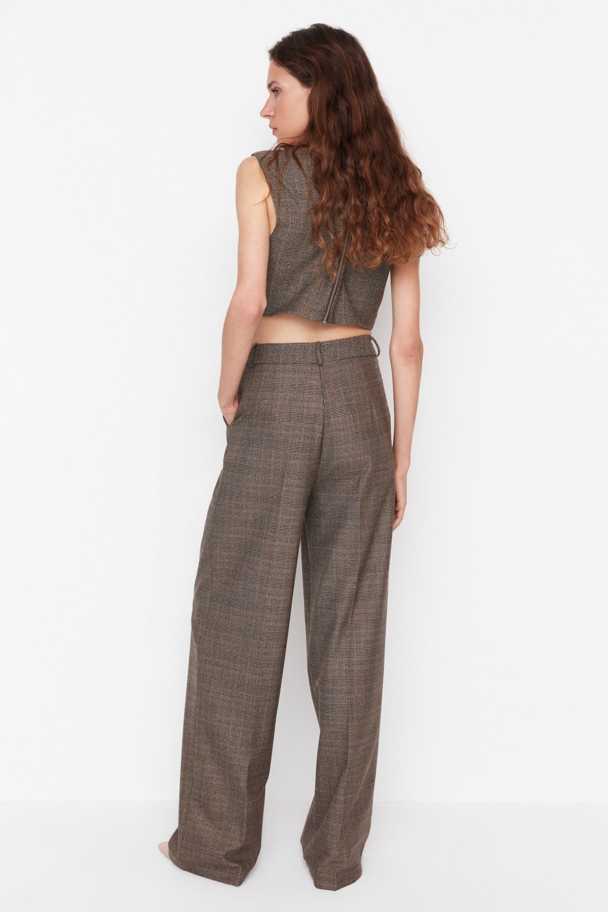 Anthracite Loose Leg Woven Pants Tpraw23pl00016