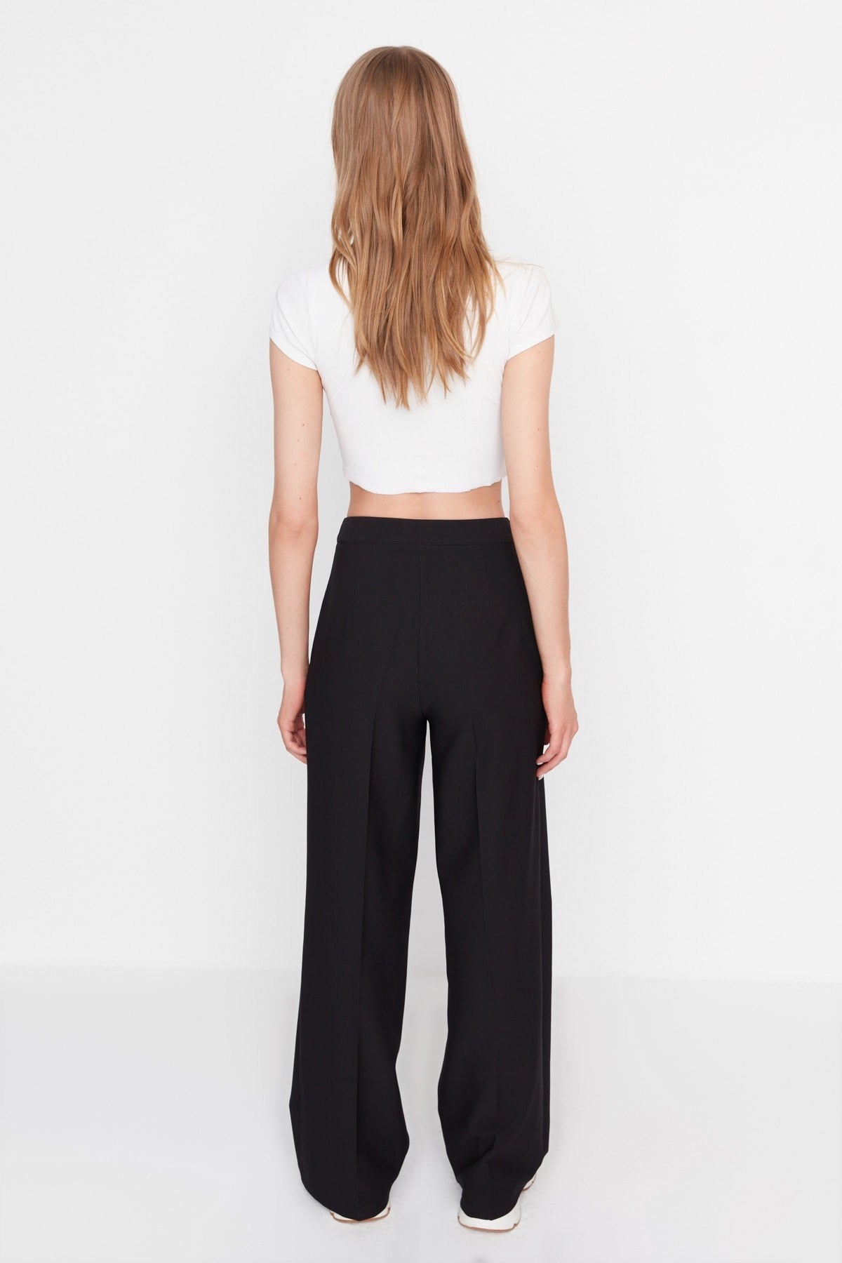 Oil Wide Leg Wide Leg High Waist Woven Pants Twoaw22pl0066