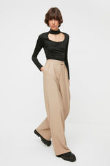 Oil Wide Leg Wide Leg High Waist Woven Pants Twoaw22pl0066