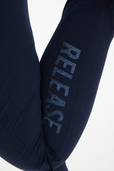 Women Navy Blue Plus Size Woven Tight Leg Outdoor Tracksuit Bottoms 0806 Tb23wl05s0806-1