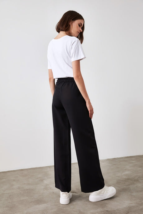 Stone Wide Leg/wide Leg Sides Buttoned Woven Pants Twoss20pl0398