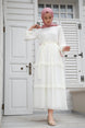 Women Monica Mink Chiffon Dress Gzc1monca60