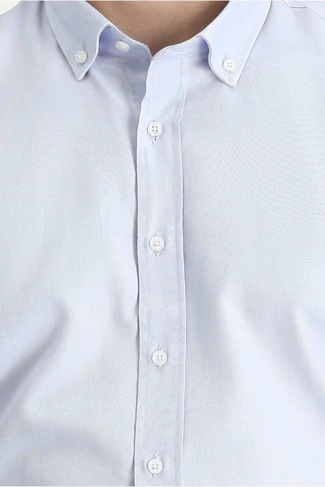 Long Sleeve Slim Fit Oxford Cotton Shirt 469295