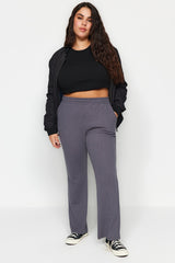 Anthracite Knitted Sweatpants Tbbaw24aj00005