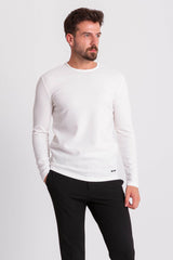 Anthracite Color Slim Fit Long Sleeve Crew Neck Men's T-shirt 36679.21k