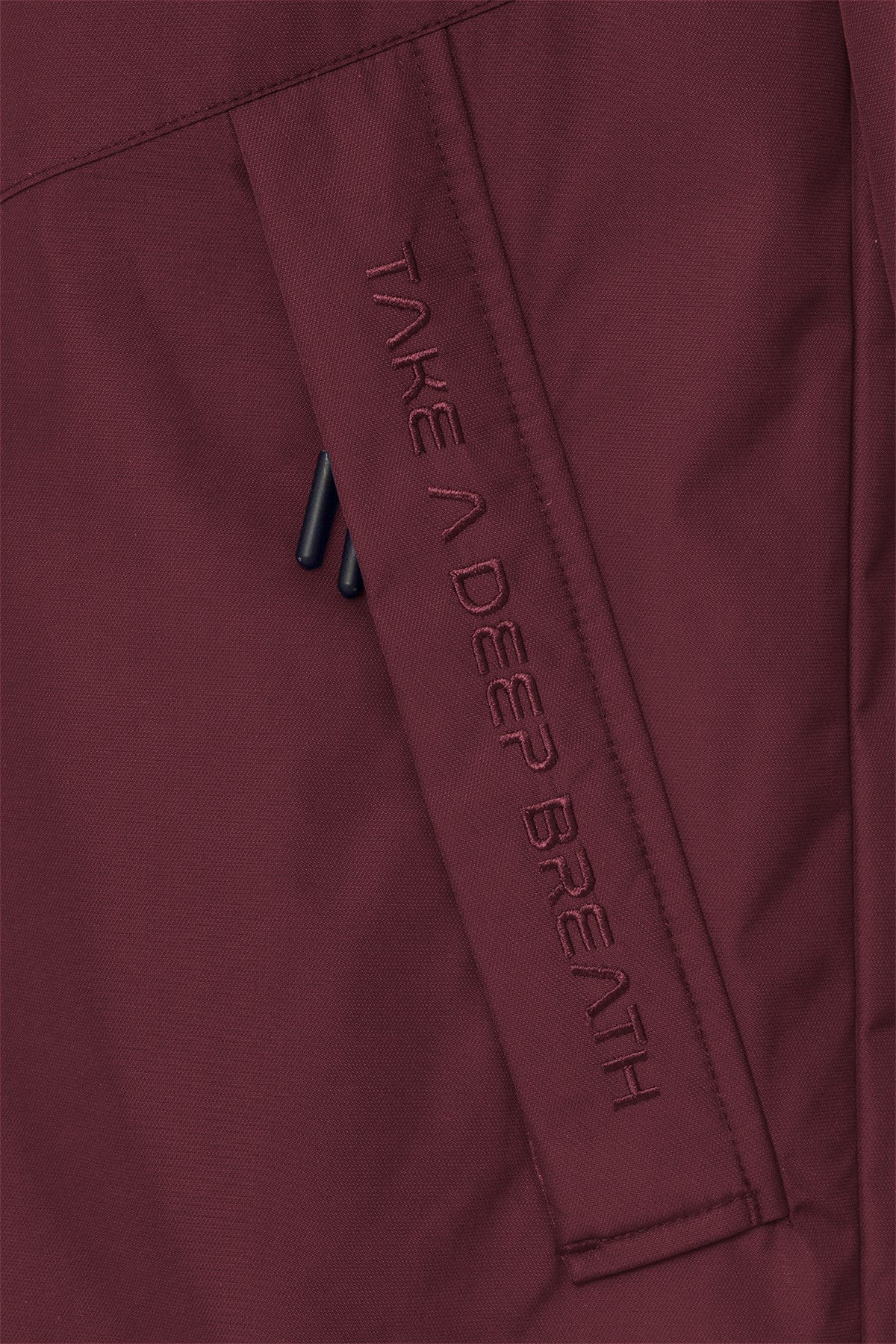 Men's Burgundy Hooded Zipper Raincoat 8437 Tb21ml23w8437-1