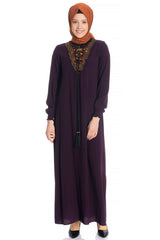 Embroidery Embroidered Cinnamon Burkini Dress 746-1 T18elb3m746-1