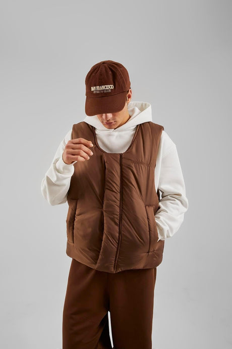 Basic Brown Inflatable Vest Flaw-217-021-001