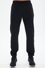 Men's Beige Woven Ribbed Leg Straight Zipper Pocket Sport&casual Sweatpants 0787 Tb23ml05s0787-1