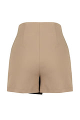 Mink Knot Detailed Woven Shorts Skirt Twoss24sr00005