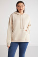 Terezabb Regular Loose Beige Single Sweatshirt Terezabb01112023