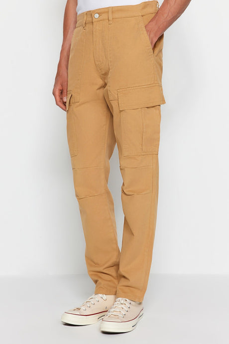 Camel Mens Cargo Gabardine Pants Tmnss23pl00042