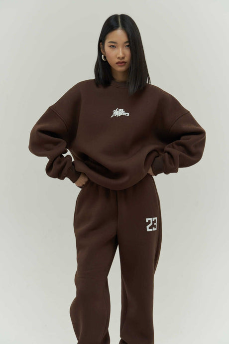 Los 23 Coffee Tracksuit Set 1349