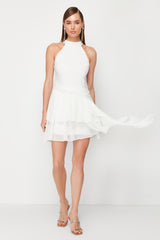 Bridal White Ruffle Wedding/wedding Elegant Evening Dress Tprss24el00122