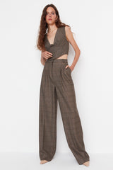 Anthracite Loose Leg Woven Pants Tpraw23pl00016