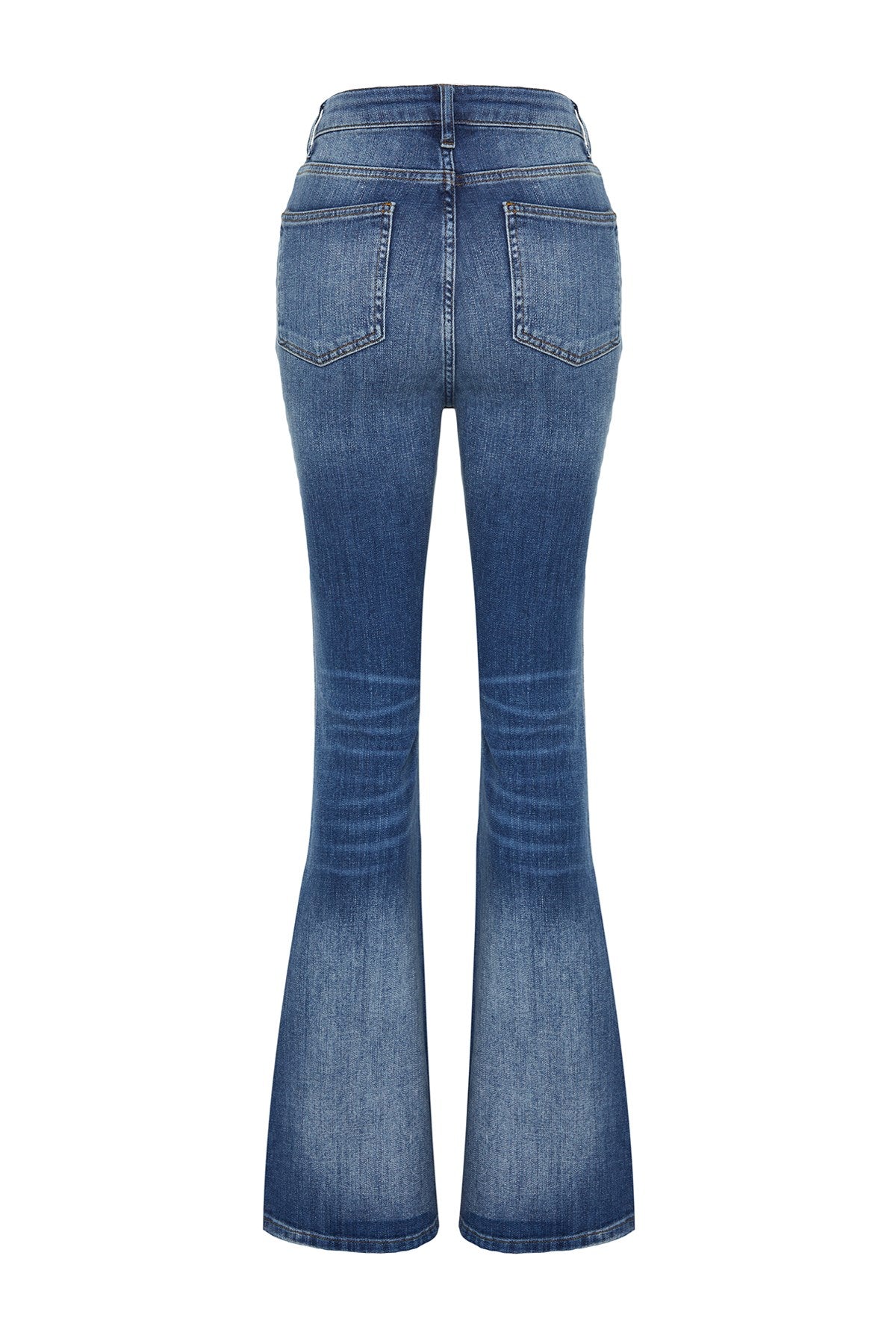 Blue More Sustainable High Waist Flare Jeans Twoss24je00123