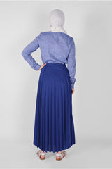 Women's Plum Pleated Skirt 1961 21yetktr1961