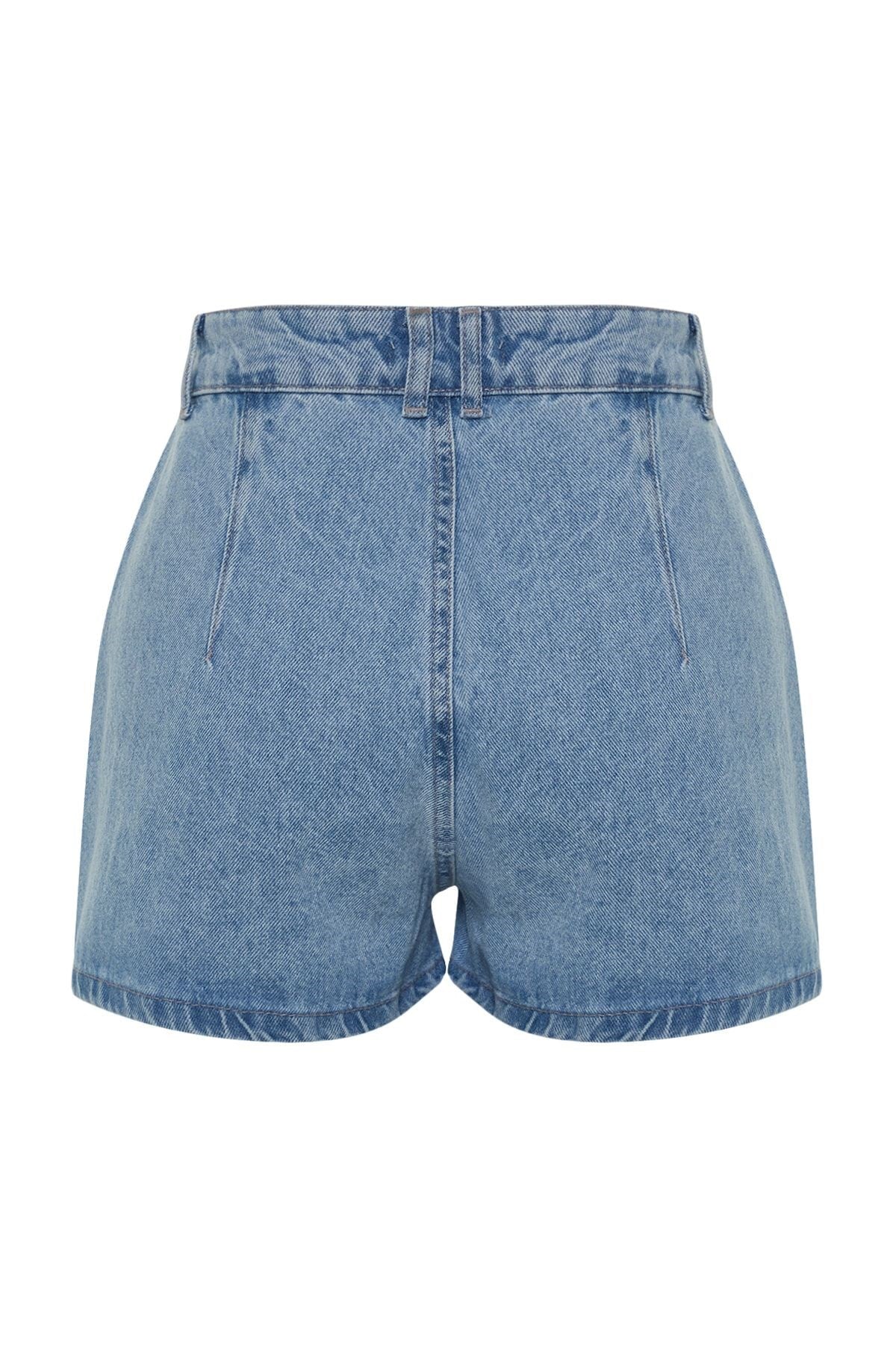 Blue Stone High Waist Denim Shorts Twoss23sr00191