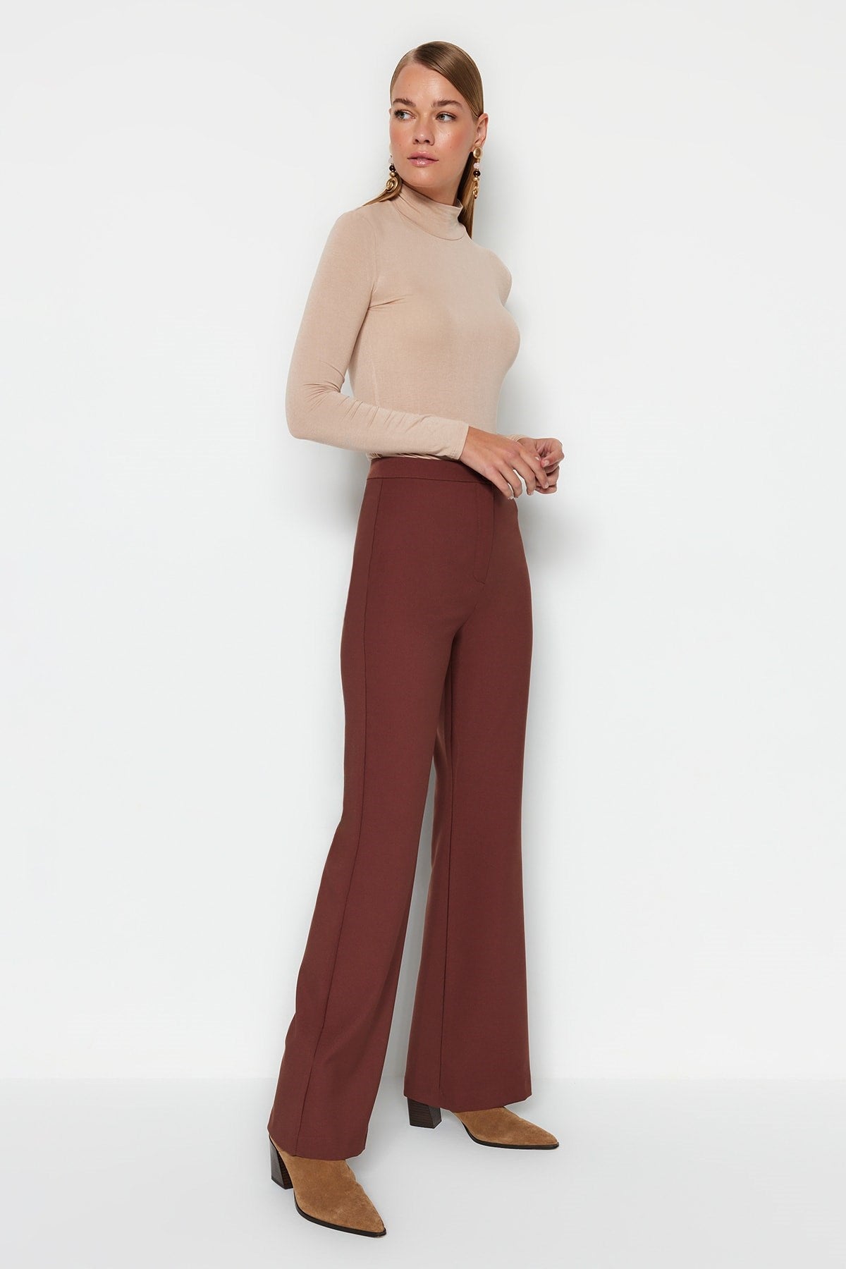 Mink Straight Woven Pants Twoaw21pl0617