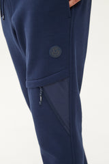 Men's Navy Blue Pocket Casual And Sports Sweatpants 1545 Tb23ml05w1545-1