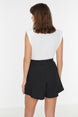 Mink Casual Cut Regular Waist Muffy/textured Knitted Shorts Twoss22sr0212