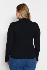 Black Knitted Blouse Tbbaw23af00003