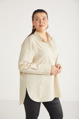 Amarabb Boyfriend Loose Single Plus Size Shirt Amarabb01112023