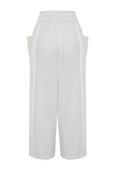 White Woven Pants Tbess24pl00007