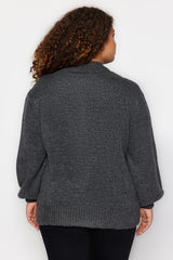 Anthracite Button Closure Cardigan Tbbaw24av00019