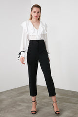 Black Loose Leg Woven Pants Twoss19wx0086