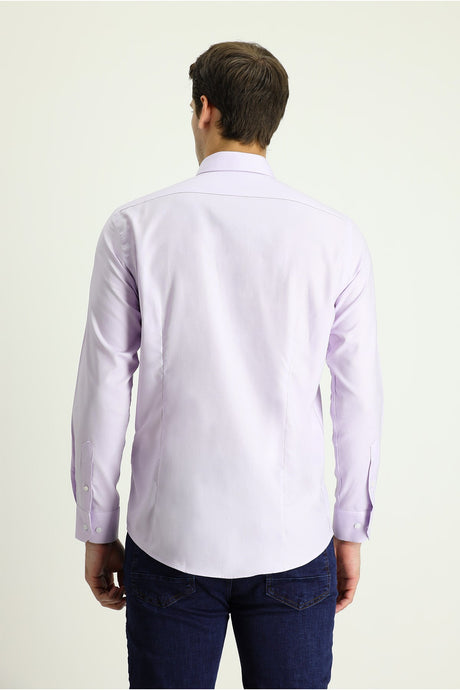 Long Sleeve Slim Fit Oxford Cotton Shirt 469295