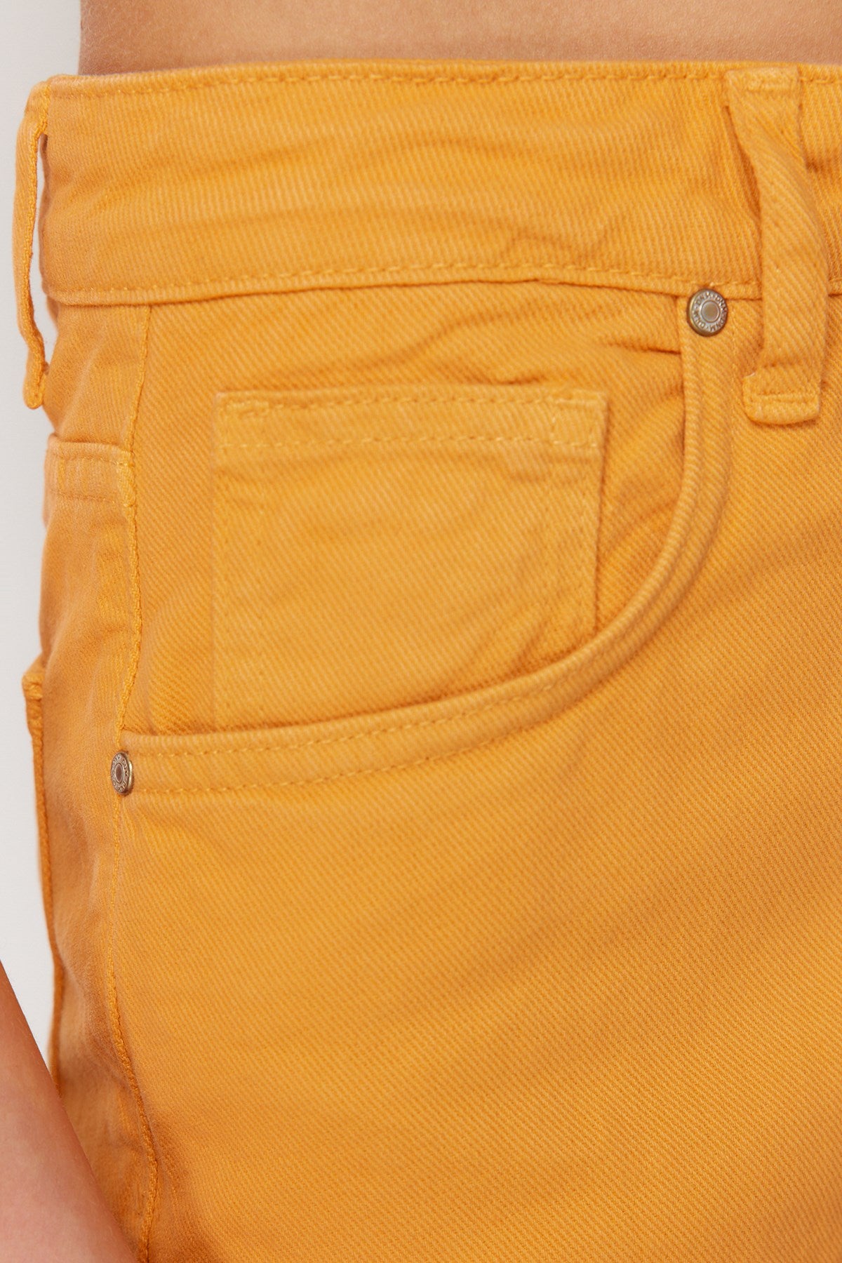 Orange High Waist Straight Jeans Twoss24je00230