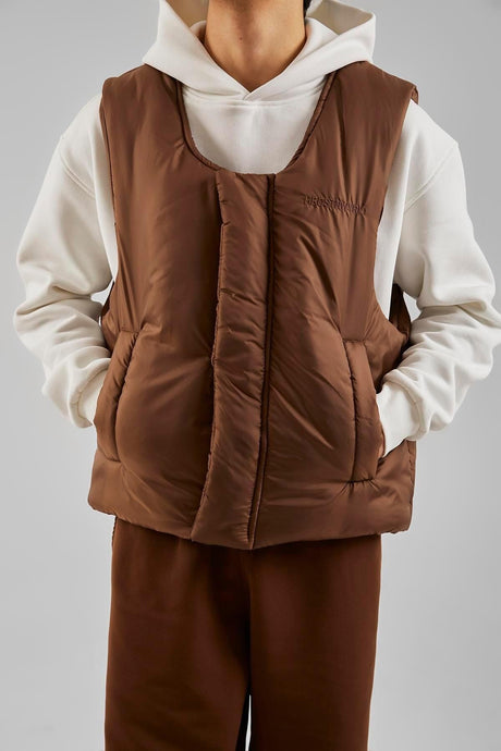 Basic Brown Inflatable Vest Flaw-217-021-001