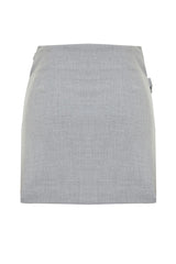 Stone Double Breasted Closure Buckle Detailed Woven Shorts Skirt Twoss24sr00061