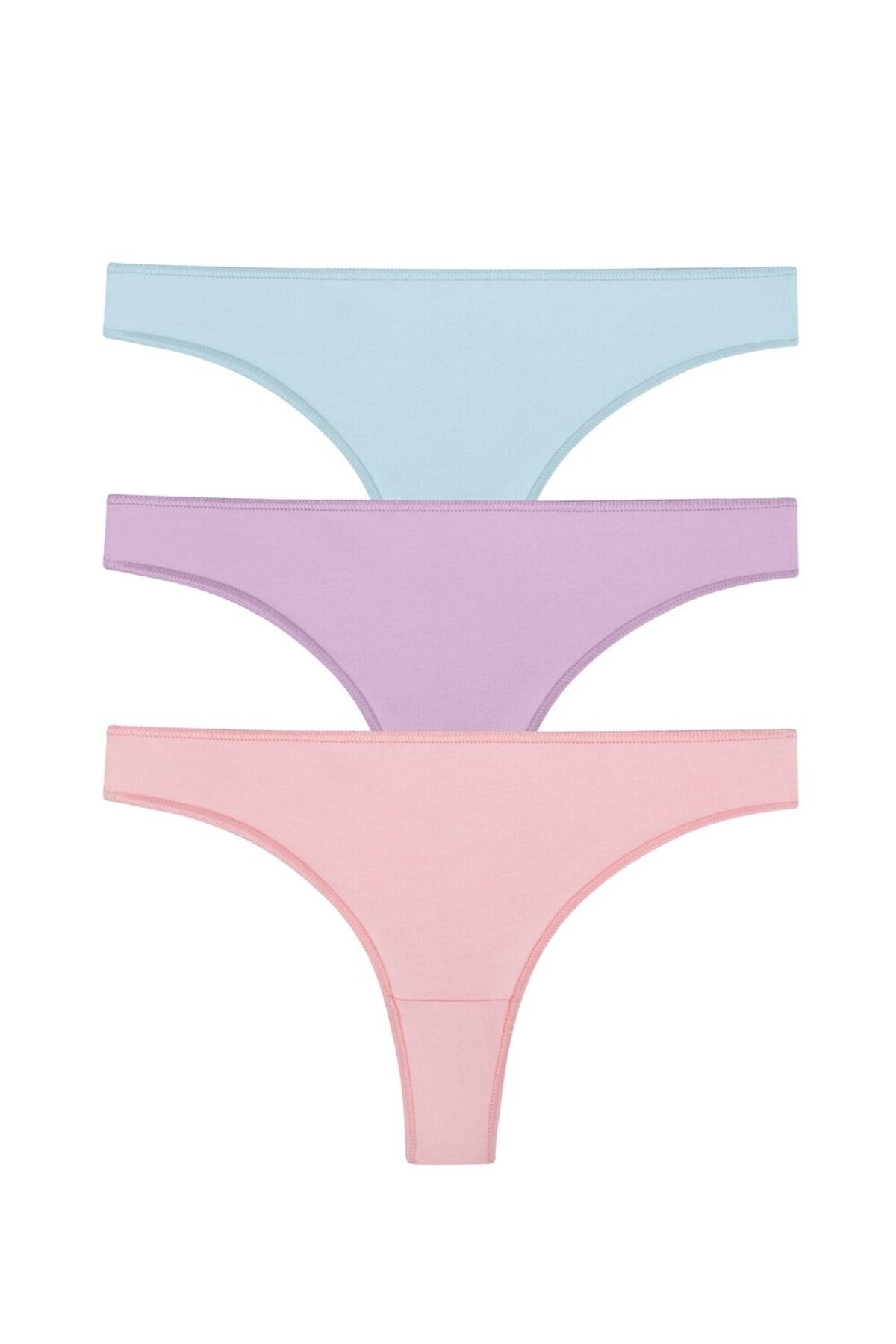 3 Pack Cotton Brazilian String Panties St0040602