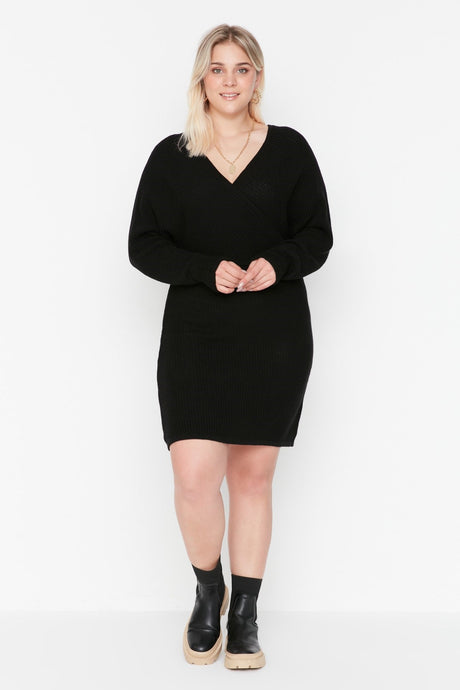 Black Knitwear Dress Tbbaw23ah00010