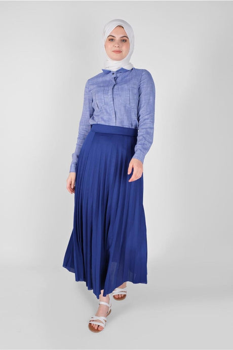 Women's Plum Pleated Skirt 1961 21yetktr1961