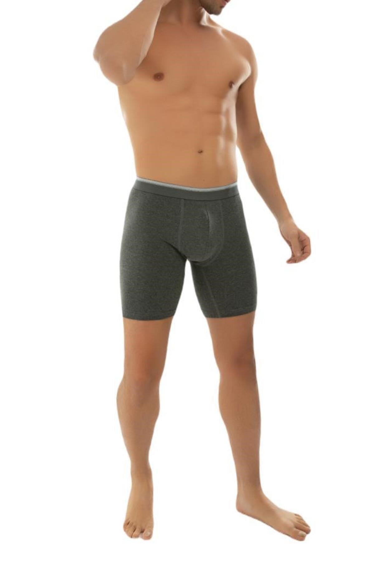 3pcs Long Lycra Male Boxer 1004 Dnk1004-trn3