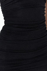 Black Body Sitting Glitter Silvery Knitted Elegant Evening Dress Tprss24el00167