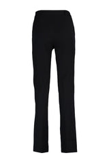 Black High Waist Wide Leg/wide Leg Woven Pants Twoaw23pl00240