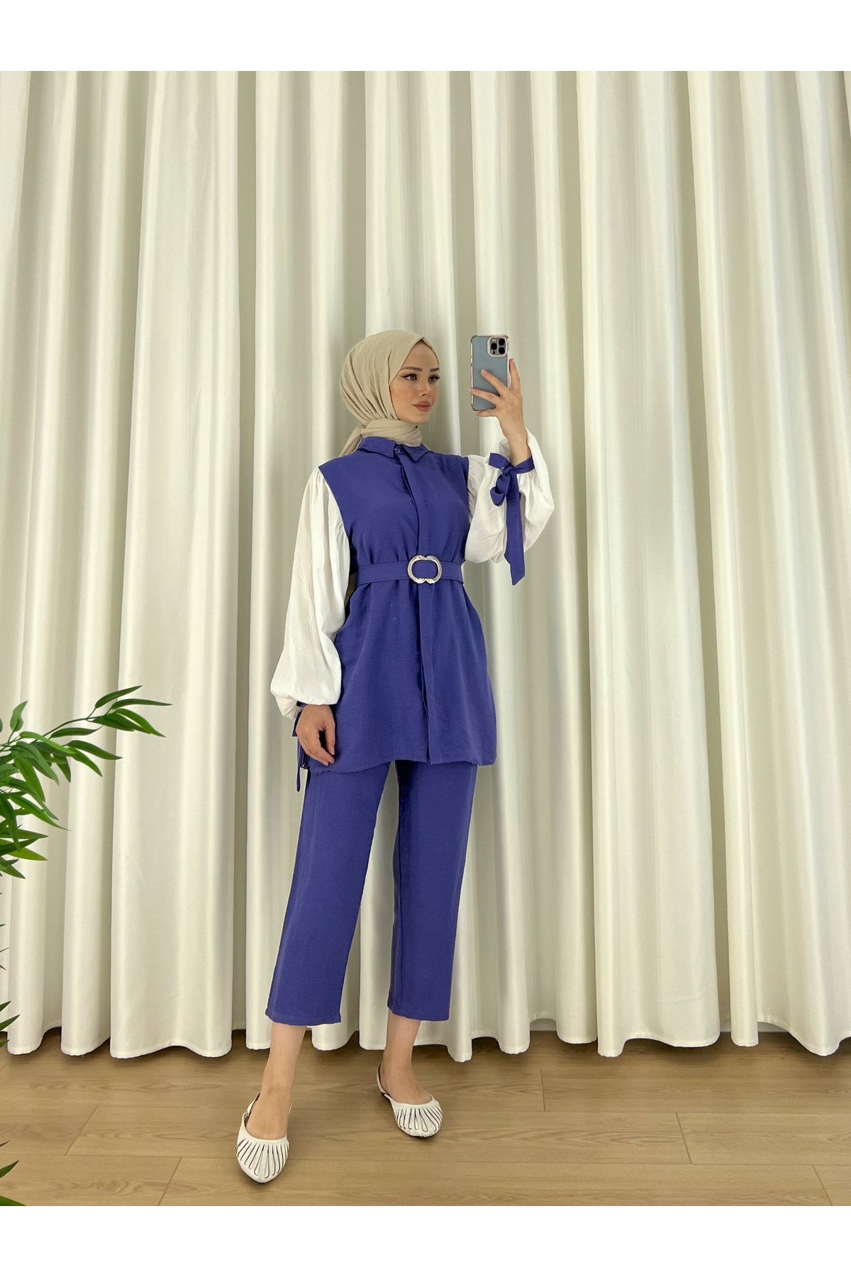 Belted Burkini Double Set Taba 792246-510y01007060