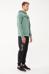 Men's Black-light Gray Plain Knitted Casual And Sports Tracksuit Pants 1585 Tb23ml05w1585-1